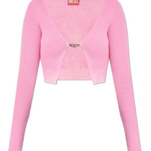 Diesel Pink Ribbed Cardigan
